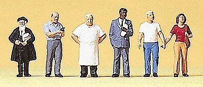 Pedestrians -- Street Scene, N, Preiser Kg 79165