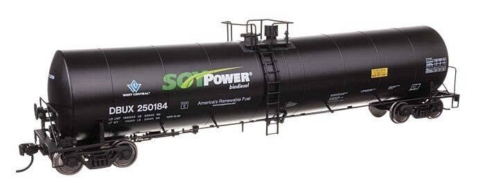 Trinity 25,000-Gallon Tank Car - Ready to Run -- Soy Power DBUX 250184, HO, WalthersMainline 48238