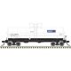 11,000-Gallon Tank Car w/Platform - Ready to Run - Master(R) -- Arco UTLX 96811 (whit, N, Atlas Model Railroad Co. 50006586