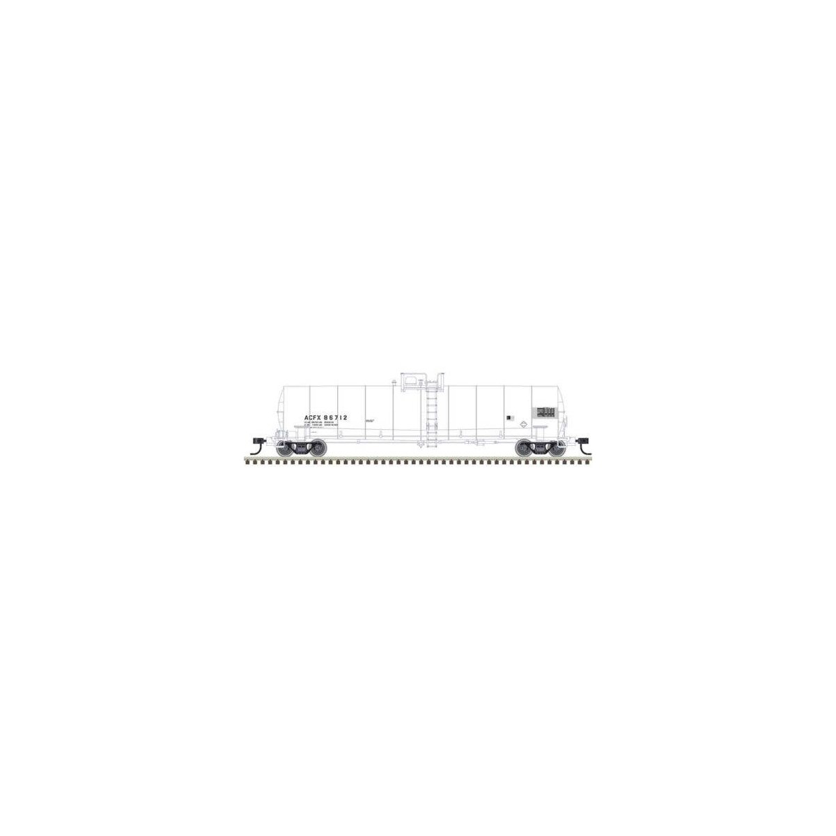 ACF 23,500-Gallon Tank Car - Ready to Run - Master(R) -- ACFX 86725 (white, reporting, N, Atlas Model Railroad Co. 50006968