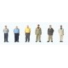 Standing Men pkg(6), Z, Preiser Kg 88561