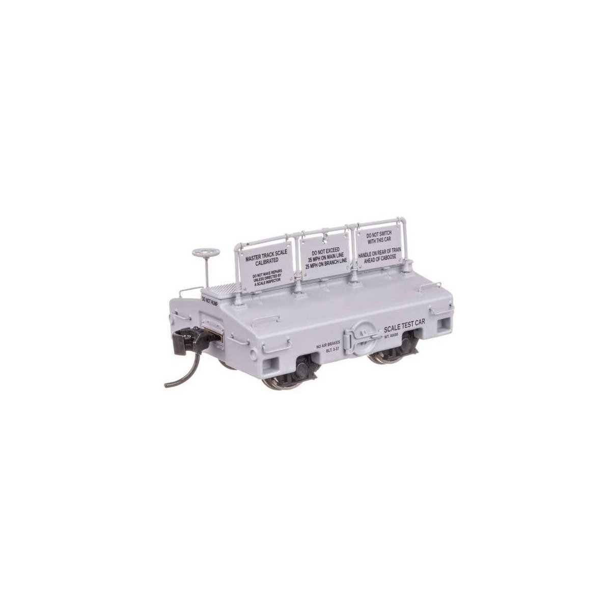 Scale Test Car -- Data Only (gray), HO, WalthersProto 105307