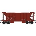70-Ton 2-Bay Ballast Hopper with Side Chutes (Ballast Gates) - Ready to Run -- Kansas C, HO, Bowser Manufacturing Co. 43670