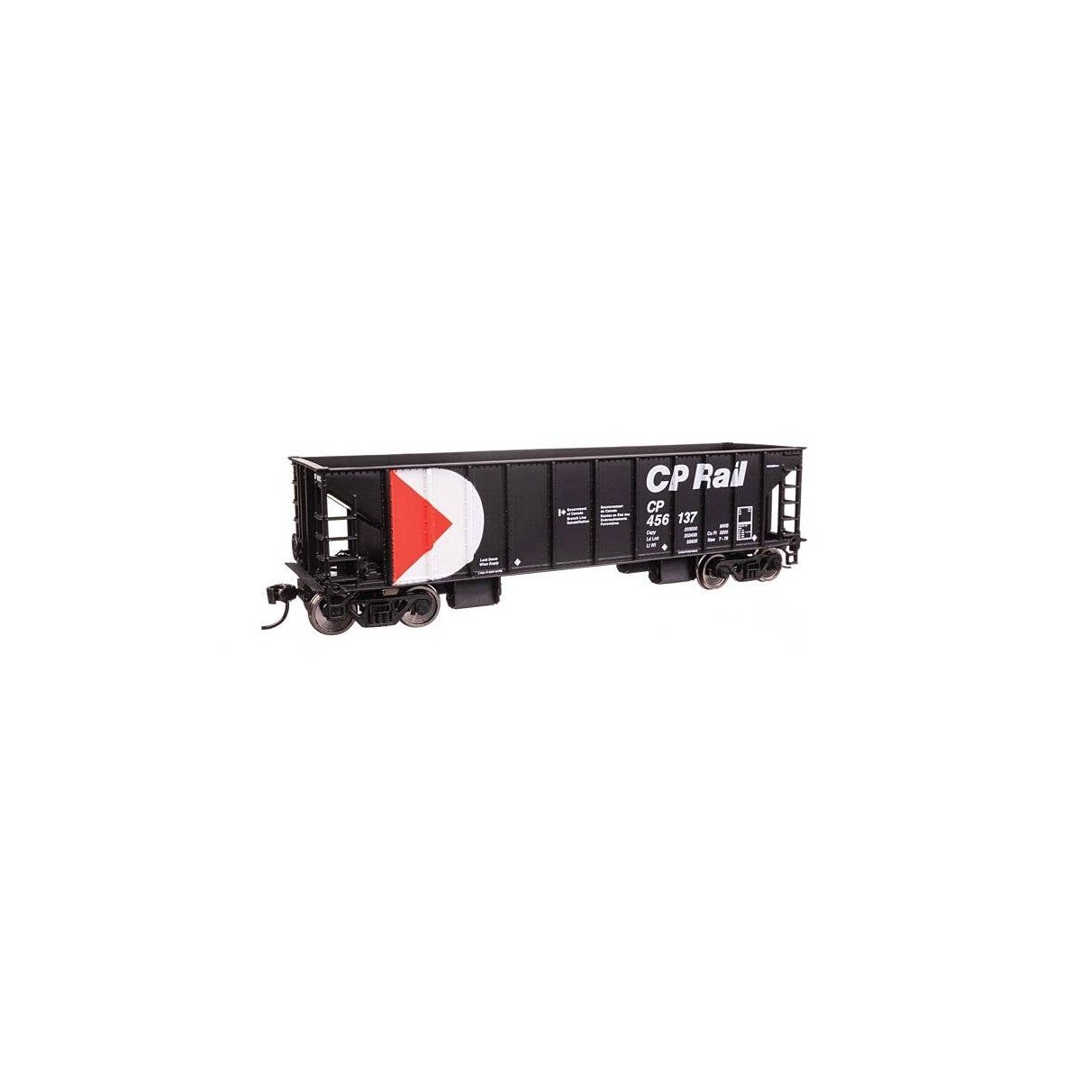 41′ Ballast Hopper - Ready to Run -- Canadian Pacific 456137, HO, WalthersMainline 57012