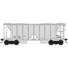 70-Ton 2-Bay Ballast Hopper with Side Chutes (Ballast Gates) - Ready to Run -- Dimensio, HO, Bowser Manufacturing Co. 43685