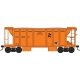 70-Ton 2-Bay Ballast Hopper with Side Chutes (Ballast Gates) - Ready to Run -- Albany &, HO, Bowser Manufacturing Co. 43647