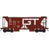 70-Ton 2-Bay Ballast Hopper with Side Chutes (Ballast Gates) - Ready to Run -- Grand Tr, HO, Bowser Manufacturing Co. 43667