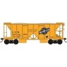 70-Ton 2-Bay Ballast Hopper with Side Chutes (Ballast Gates) - Ready to Run -- Chicago , HO, Bowser Manufacturing Co. 43660