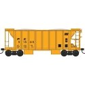 70-Ton 2-Bay Ballast Hopper with Side Chutes (Ballast Gates) - Ready to Run -- Penn Cen, HO, Bowser Manufacturing Co. 43679