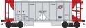 70-Ton 2-Bay Ballast Hopper with Side Chutes (Ballast Gates) - Ready to Run -- Chicago , HO, Bowser Manufacturing Co. 43656