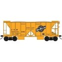 70-Ton 2-Bay Ballast Hopper with Side Chutes (Ballast Gates) - Ready to Run -- Chicago , HO, Bowser Manufacturing Co. 43659