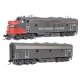 EMD FP7 & F7B Standard DC -- Southern Pacific(TM) 6451 & 8302 (gray, Scarlet, white), HO, WalthersProto 49559