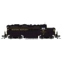 EMD GP9 Phase II - LokSound 5 Sound and DCC -- Western Maryland 41 (black, Speed Lettering), HO, WalthersProto 42736