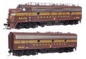 EMD FP7 & F7B Standard DC -- Pennsylvania Railroad EFP-15 9832A, EH-15 9832B (Tuscan, 5-Stripe), HO, WalthersProto 49536