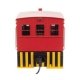 Plymouth ML-8 Industrial Switcher - DCC only -- Red with Pilot Stripes, HO, WalthersMainline 20017