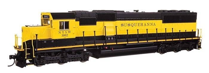 EMD SD60 Spartan Cab - Standard DC -- New York, Susquehanna and Western Railway 3802, HO, WalthersMainline 9768