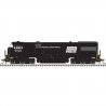 GE U28C - LokSound and DCC - Master(R) Gold -- Penn Central 6530 (black, white, Larg, HO, Atlas Model Railroad Co. 10004612