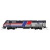 GE P42 Genesis - LokSound & DCC -- Amtrak 160 (50th Anniversary Phase III Hockey Stick, silver, , HO, Kato USA Inc 376116LS