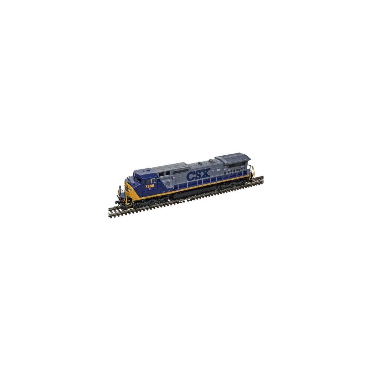 GE Dash 8-40CW - Sound and DCC - Master(R) Gold -- CSX 7886 (YN2, blue, gray, yellow), N, Atlas Model Railroad Co. 40005855