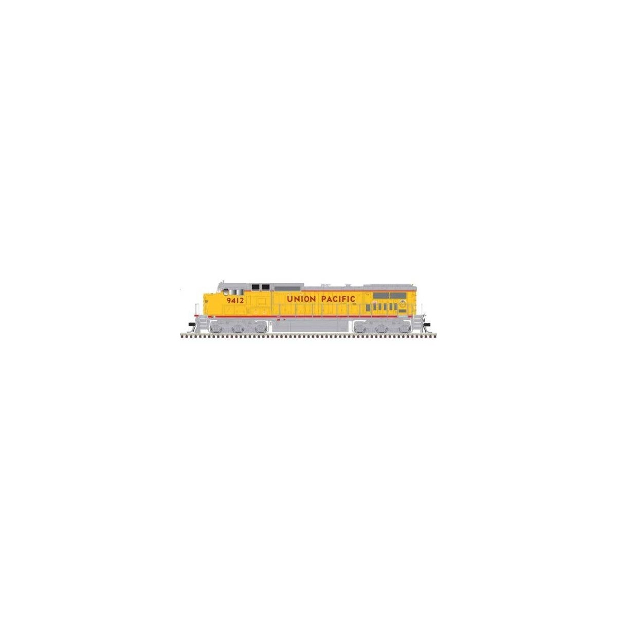 GE Dash 8-40CW - Standard DC - Master(R) Silver -- Union Pacific 9439 (Armour Yello, HO, Atlas Model Railroad Co. 10004498