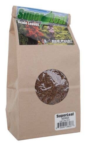 SuperLeaf Scale Model Leaf Flake 24oz ECO-Pak -- Leaf Litter, ALL, Scenic Express 6623