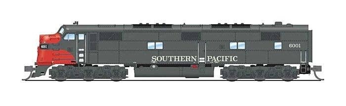 EMD E7A - Sound & DCC - Paragon4(TM) -- Southern Pacific 6002 (gray, red), N, Broadway Limited Imports 8776