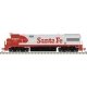 GE U28CG - Standard DC - Master(R) Silver -- Santa Fe 359 (Early Passenger Warbonnet, HO, Atlas Model Railroad Co. 10004601