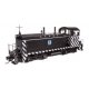 EMD NW2 - Standard DC -- Atchison, Topeka & Santa Fe 2410 (A. T. & S. F. Zebra Scheme, black, whit, HO, WalthersProto 50501