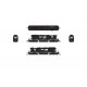 EMD SD40-2 Low Nose - Standard DC - Stealth -- Norfolk Southern 1633 (black, white, Horse, N, Broadway Limited Imports 9488