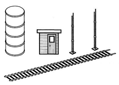 Branchline Cattle Spraying Facility, HO, Stewart Products 304