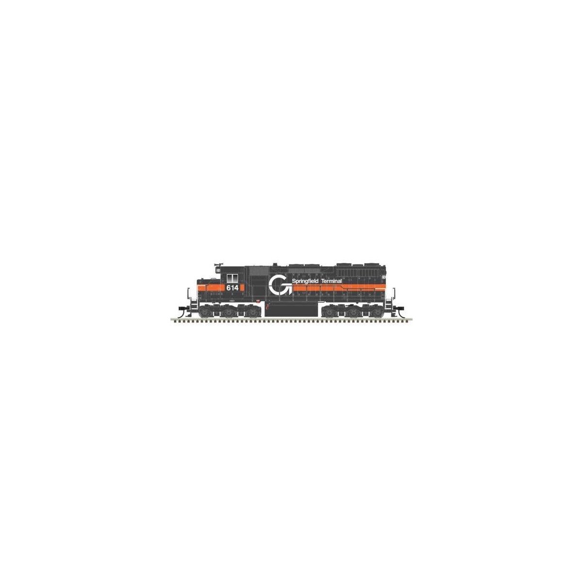 EMD SD35 Low Nose - Standard DC - Master(R) Silver -- Guilford ST 614 gray, orange, w, N, Atlas Model Railroad Co. 40005758
