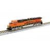 GE ES44AC GEVO - Standard DC -- BNSF Railway 5858 (H3, orange, black, yellow, Wedge Logo), N, Kato USA Inc 1768958