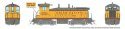 EMD SW9 - ESU LokSound and DCC -- Union Pacific 1838 (As-Delivered, Armour Yellow, gray, red, , HO, Rapido Trains Inc 27596
