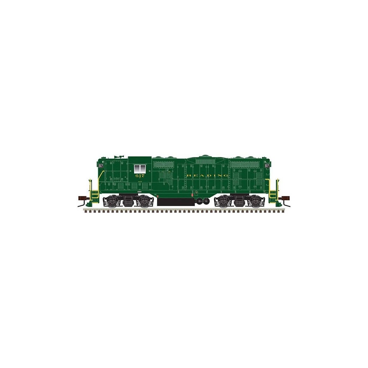 EMD GP7 - ESU Sound and DCC - Classic(R) Gold -- Reading 617 (Pullman Green), HO, Atlas Model Railroad Co. 10003970