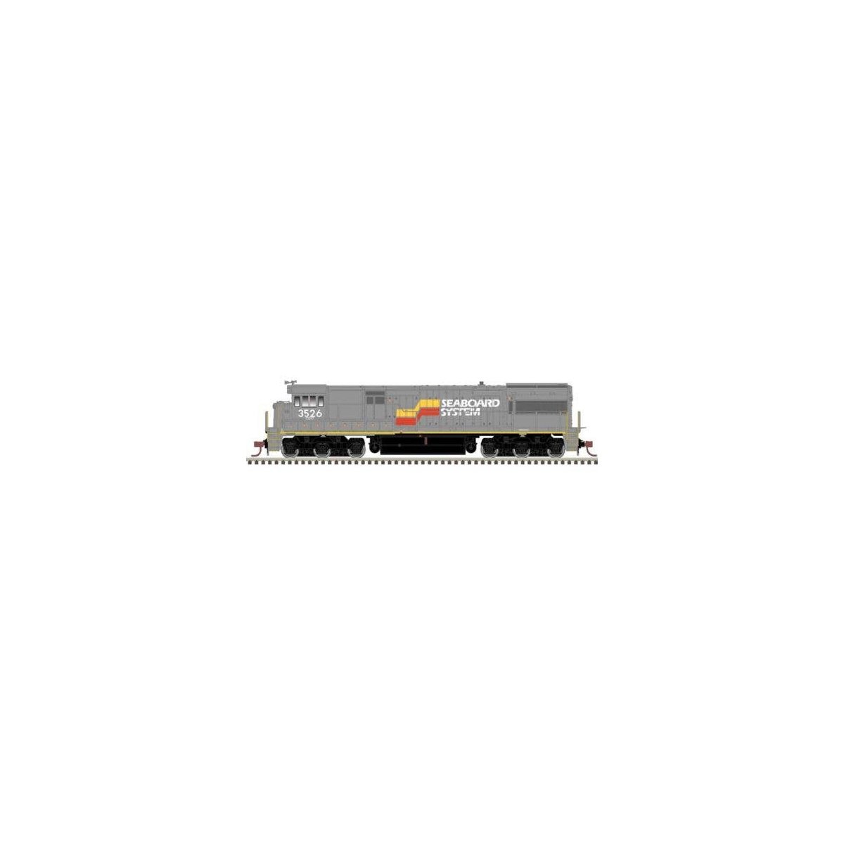 GE U28C - LokSound and DCC - Master(R) Gold -- Seaboard System CSX 3526 (gray, red, , HO, Atlas Model Railroad Co. 10004606