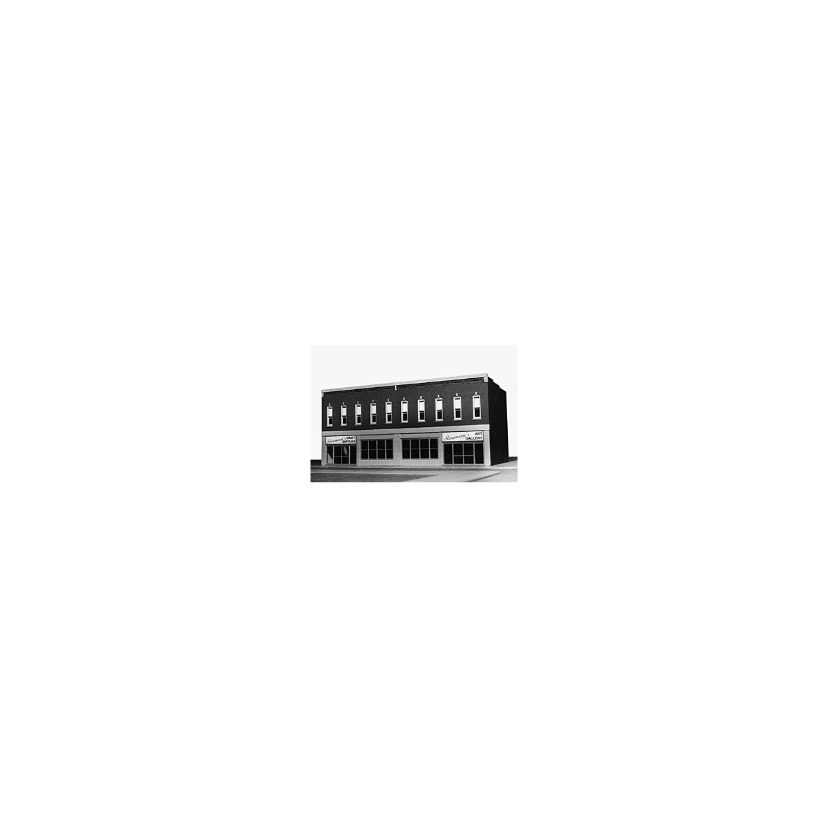 Talltown Buildings -- Rogy`s - 9-1/2 x 4-1/8` 23.7 x 10.3cm, HO, Smalltown USA 6030