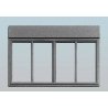 Talltown Modules -- 4 - Four Large Pane Windows, HO, Smalltown USA 7004