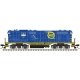 EMD GP7 - ESU Sound and DCC - Classic(R) Gold -- Florida East Coast 617 (blue, yello, HO, Atlas Model Railroad Co. 10003950