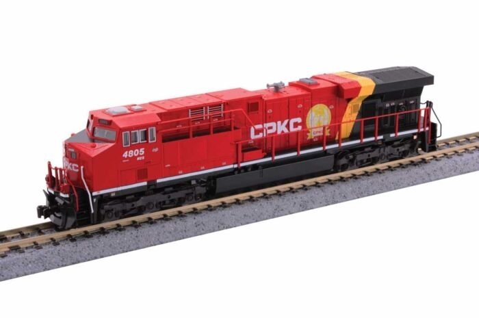 GE ES44AC GEVO - DCC -- Canadian Pacific Kansas City CPKC KCS 4805 (red, black, yellow), N, Kato USA Inc 1768956DCC