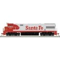 GE U28CG - Standard DC - Master(R) Silver -- Santa Fe 350 (Early Passenger Warbonnet, HO, Atlas Model Railroad Co. 10004600