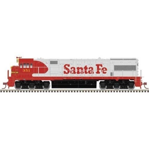 GE U28CG - Standard DC - Master(R) Silver -- Santa Fe 350 (Early Passenger Warbonnet, HO, Atlas Model Railroad Co. 10004600