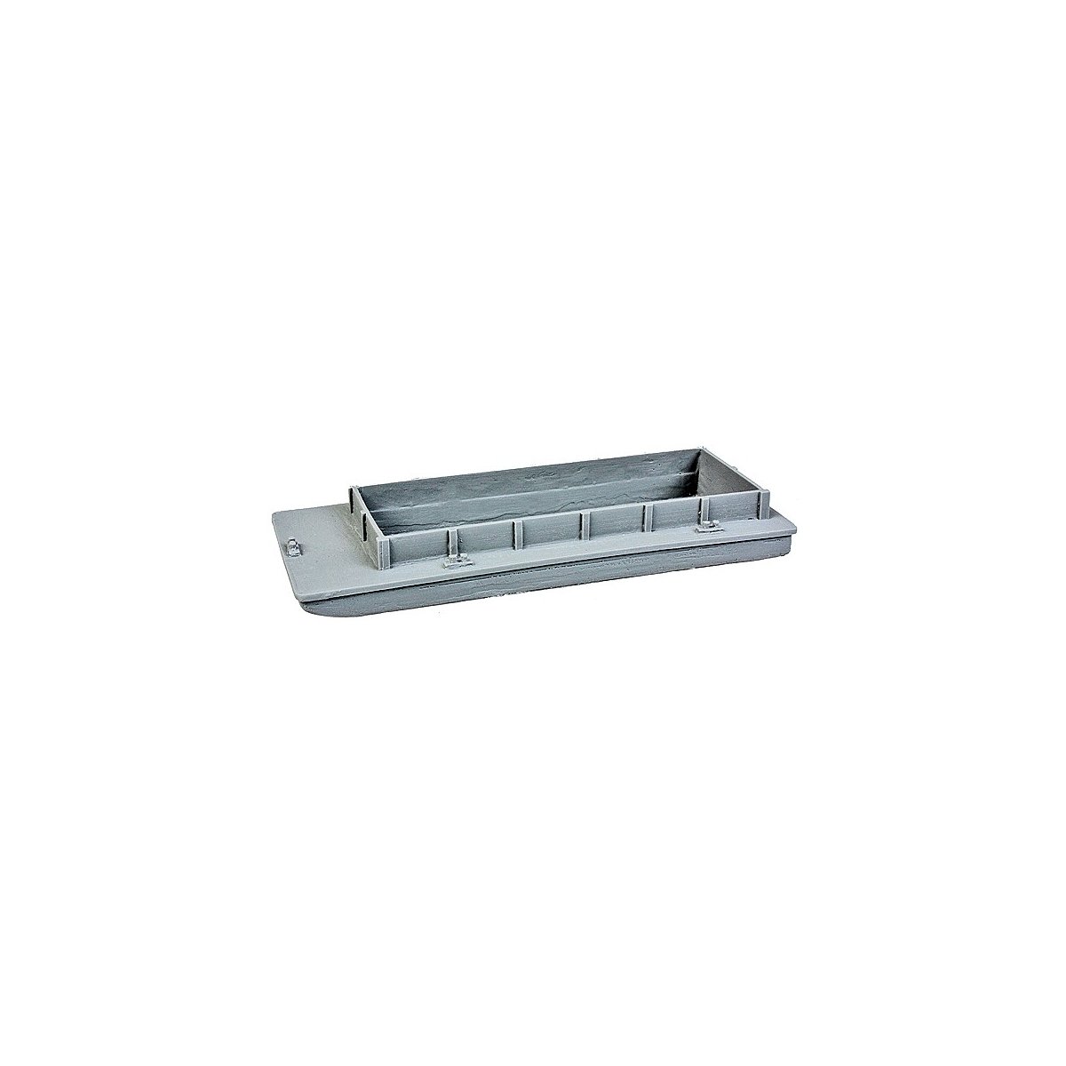 Open-Scow Barge -- EaZy Kit (Resin) - 4-1/2 x 1-3/4 x 1/2′ 11.4 x 4.4 x 1.3cm, Z, The N Scale Architect 30045