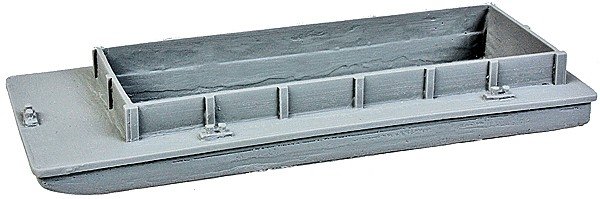 Open-Scow Barge -- EaZy Kit (Resin) - 4-1/2 x 1-3/4 x 1/2′ 11.4 x 4.4 x 1.3cm, Z, The N Scale Architect 30045