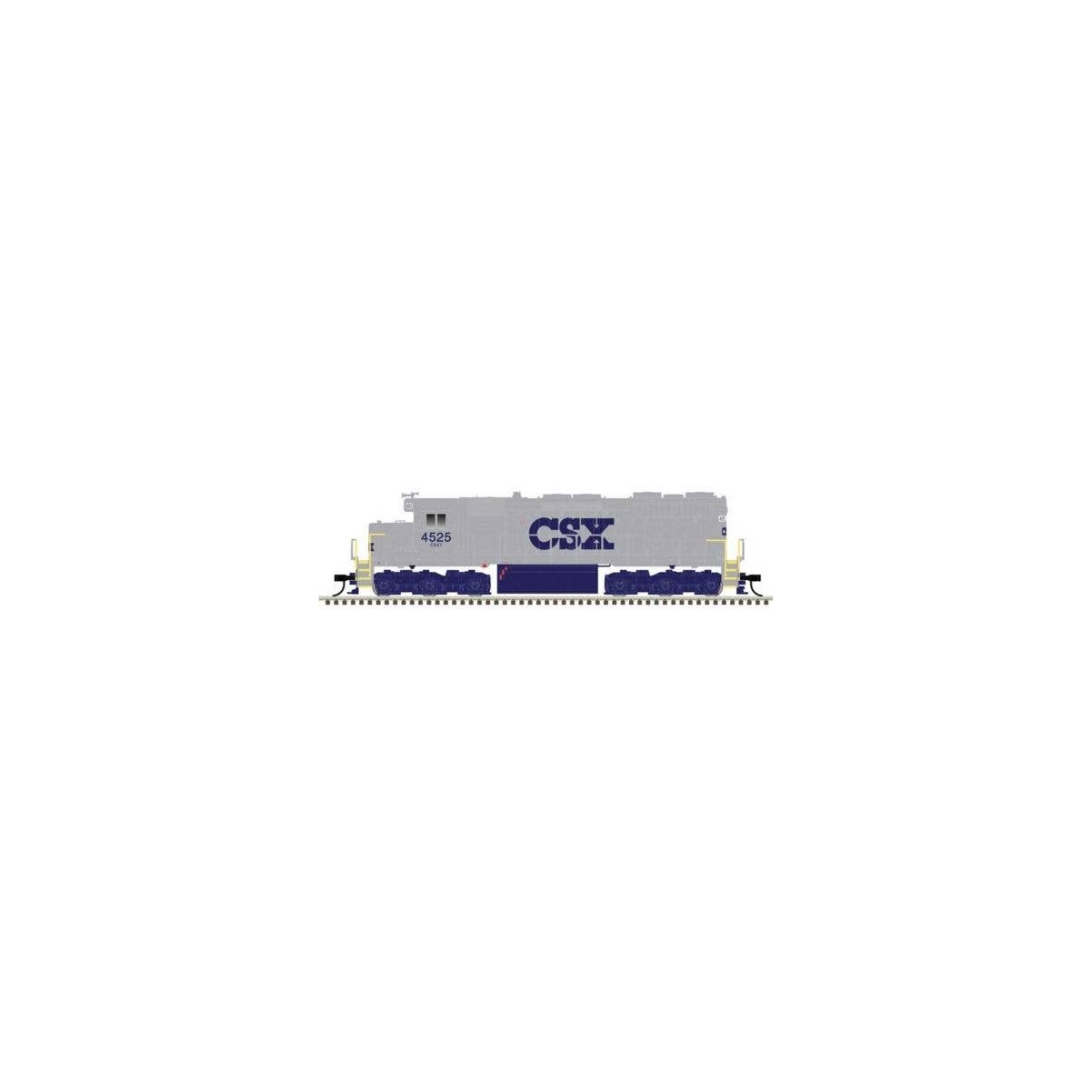 EMD SD35 Low Nose - Standard DC - Master(R) Silver -- CSX 4519 (gray, blue), HO, Atlas Model Railroad Co. 10004452