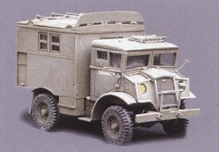 Military - British & Allies WWII - 15-CWT Medium Trucks (Resin Kit) -- LW (V) Field Radio Unit, HO, Trident Miniatures 87063
