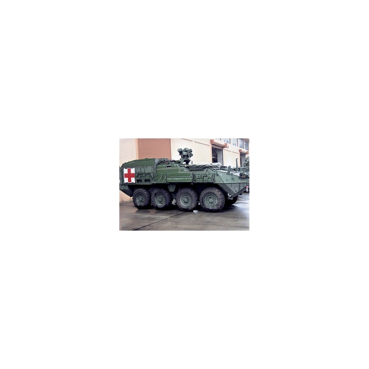 Modern US Army `Stryker` ICV Armored Fighting Vehicles -- M1133 Medical Evacuation Vehicle, HO, Trident Miniatures 87091