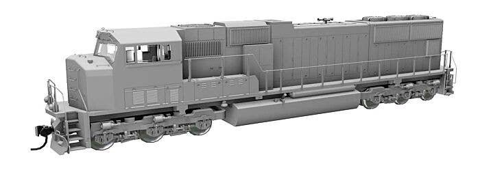 EMD SD75M - ESU(R) Sound & DCC -- Undecorated, HO, WalthersMainline 21018