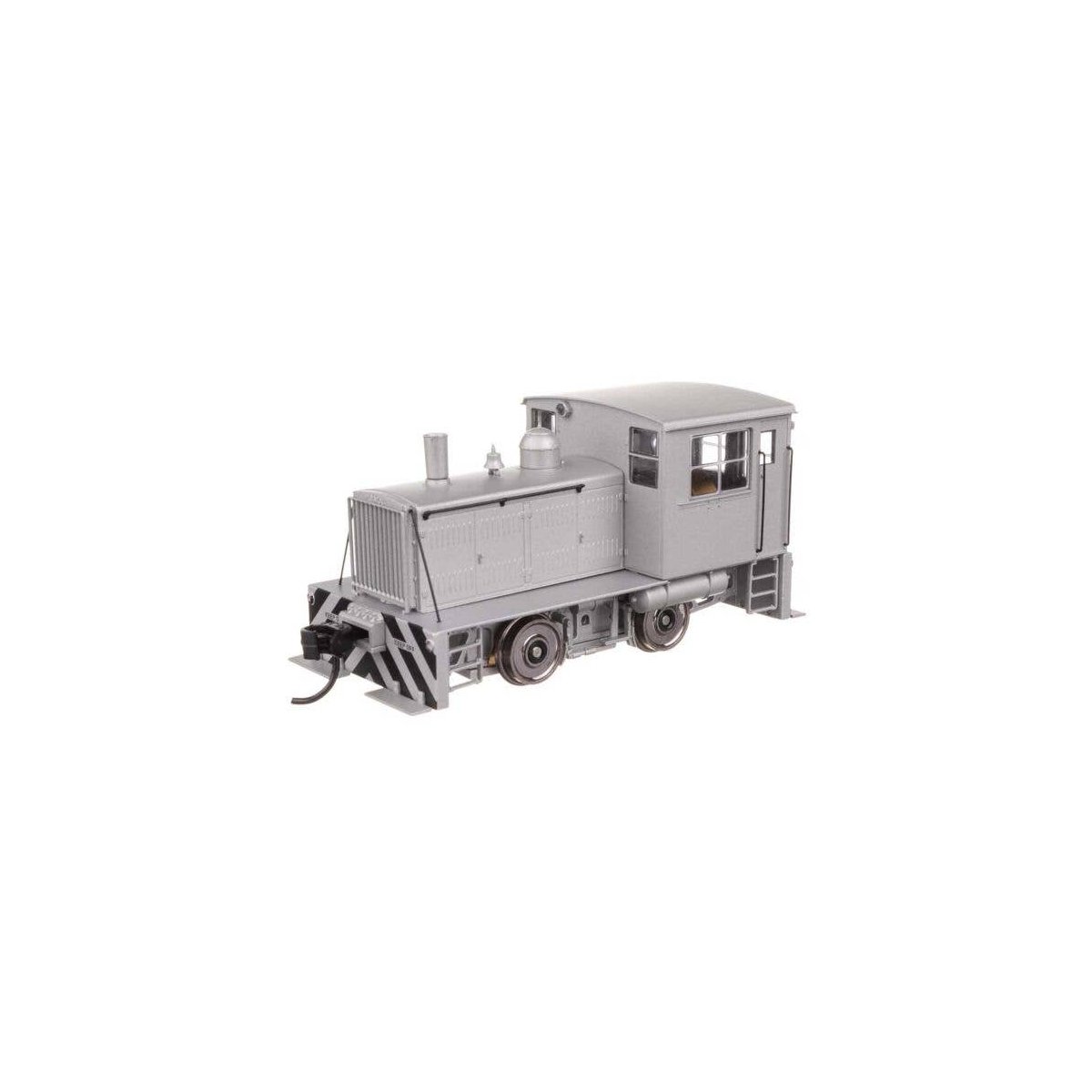 Plymouth ML-8 Industrial Switcher - Standard DC -- Silver with Black Stripes, HO, WalthersMainline 10018