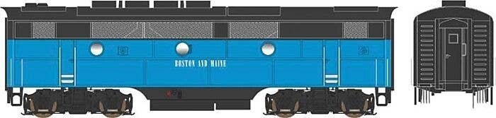 EMD F3B Phase 1 - Standard DC - Executive Line -- Boston & Maine 4224 (Early, blue, bl, HO, Bowser Manufacturing Co. 24624