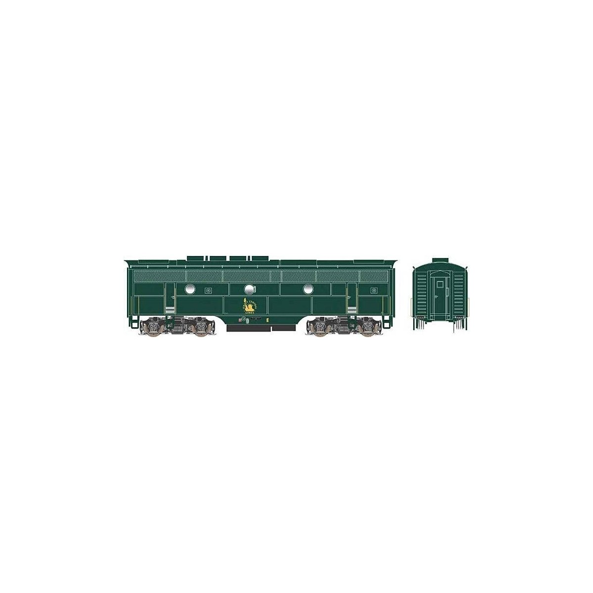 EMD F3B Phase 2 - Standard DC - Executive Line -- Central Railroad of New Jersey E (Se, HO, Bowser Manufacturing Co. 24629